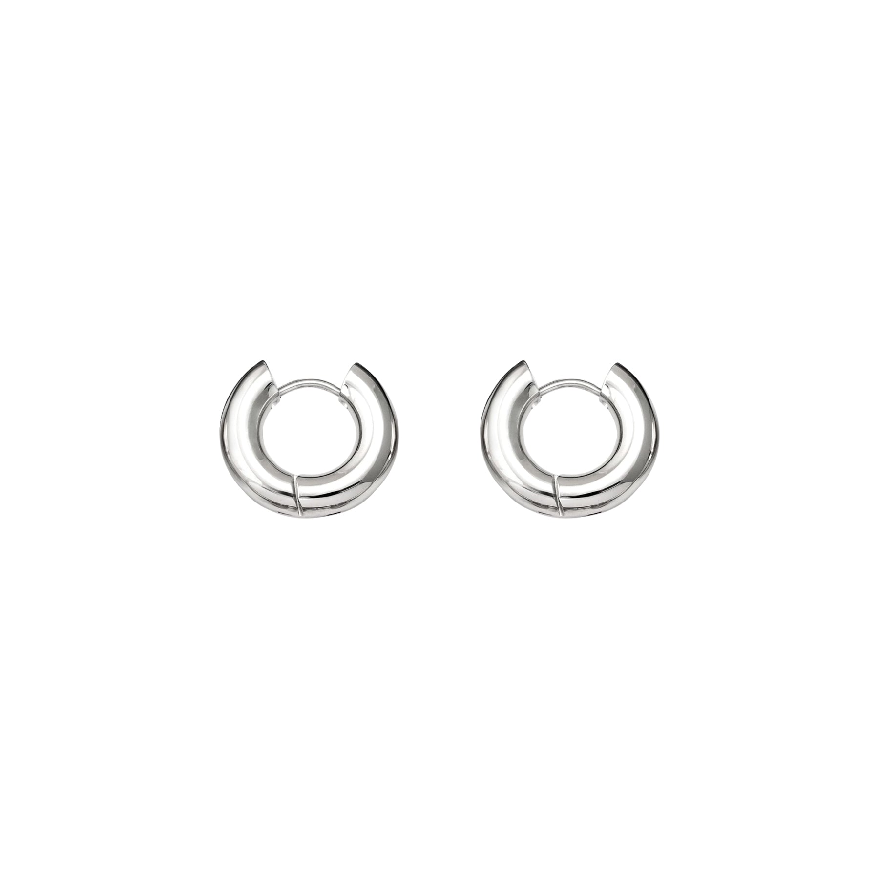 Boucles d'oreilles anneaux argent extra large